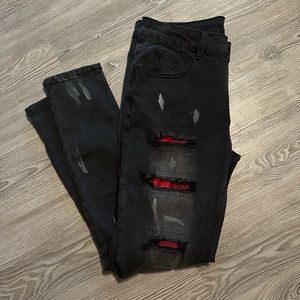 Romwe guys small ripped jeans